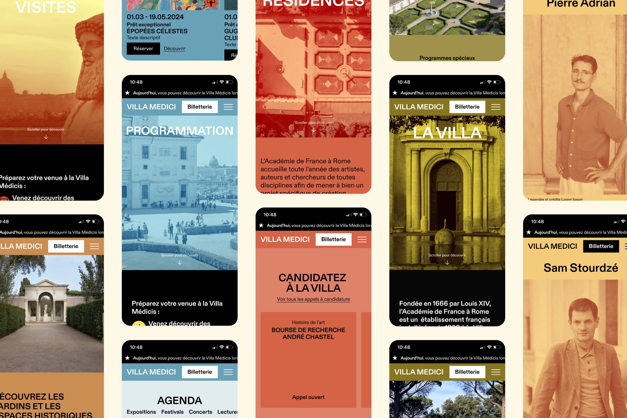 Aperçu du site de la Villa Médicis